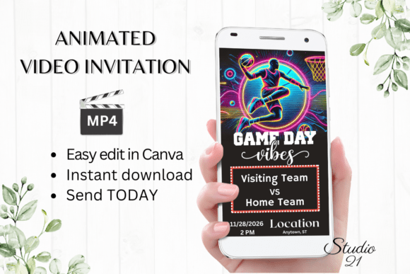 Animated Basketball Game Invitation: A Slam Dunk for Digital Events