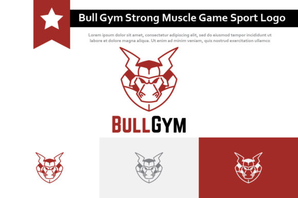 Bull Gym Strong Body Builder Game Logo: A Bold Visual Identity