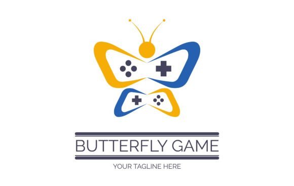 Butterfly Game Controller Logo Template: A Creative Asset for Modern Brands