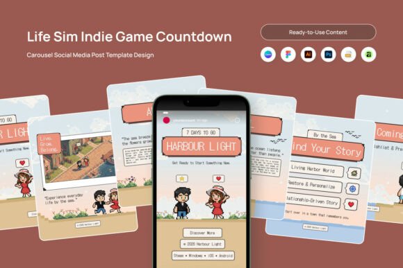 Cozy Indie Game Countdown Carousel Pack: A Warm Approach to Launch Hype