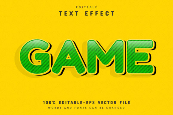 Game Text Effect Editable: A Fully Customizable Vector Design