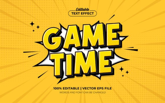 Game Time: The 3D Cartoon Pop Art Text Effect for Bold Designs