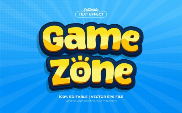 Game Zone 3d Editable Text Effect: Elevate Your Visuals
