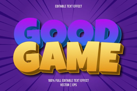 Good Game Editable Text Effect: Level Up Your Adobe Illustrator Projects