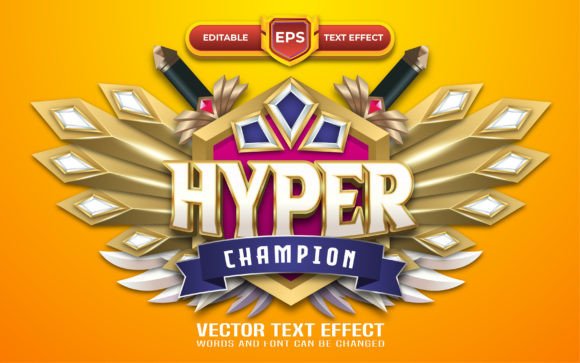 Hyper 3D Game Logo with Text Effect: Elevate Your Brand