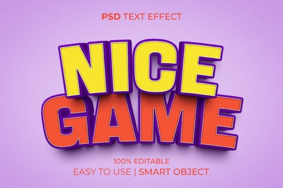 Instant 3D Impact: The Nice Game Kids Style Text Effect