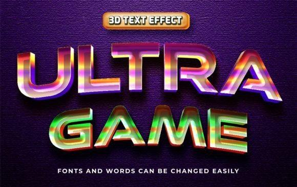 Instant 3D Impact: The Ultra Game Text Effect