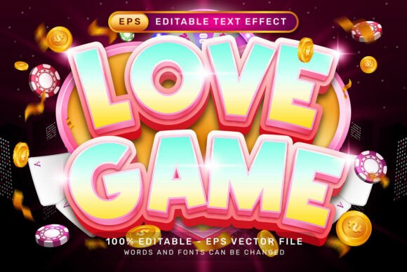 Love Game Valentines Day 3D Text Effect: Instant Dimension for Your Projects