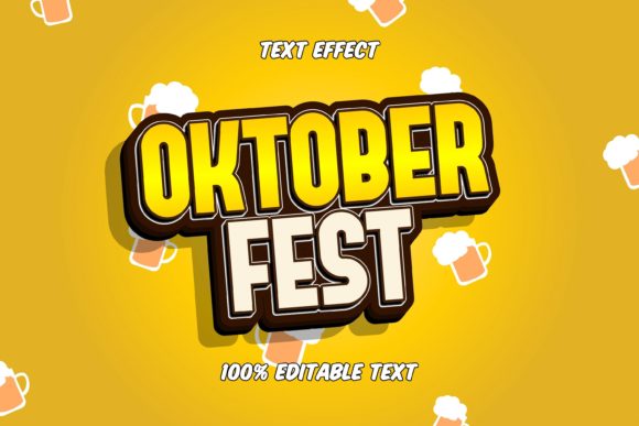 Oktoberfest Game Style Text Effect: Bold Graphic Impact