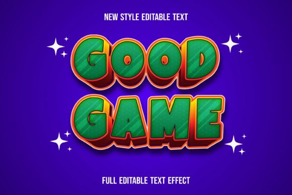 Text Effect-good Game: A Designer's Guide to This Editable Vector Style