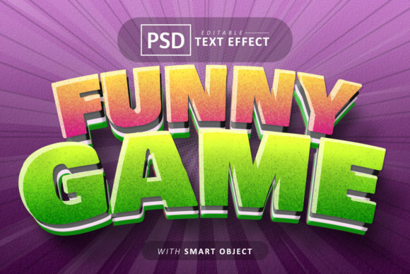 Unleash Playful Energy: Funny Game Cartoon Style Text Effect